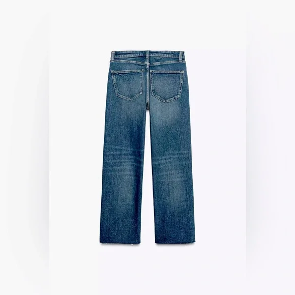 ZARA Cropped High-Waist Jeans NWTS